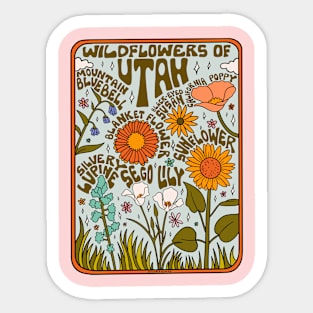 Utah Wildflowers Sticker
